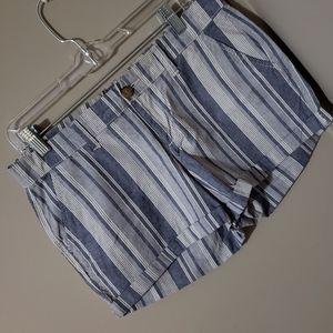 Old Navy blue stripe shorts size 4